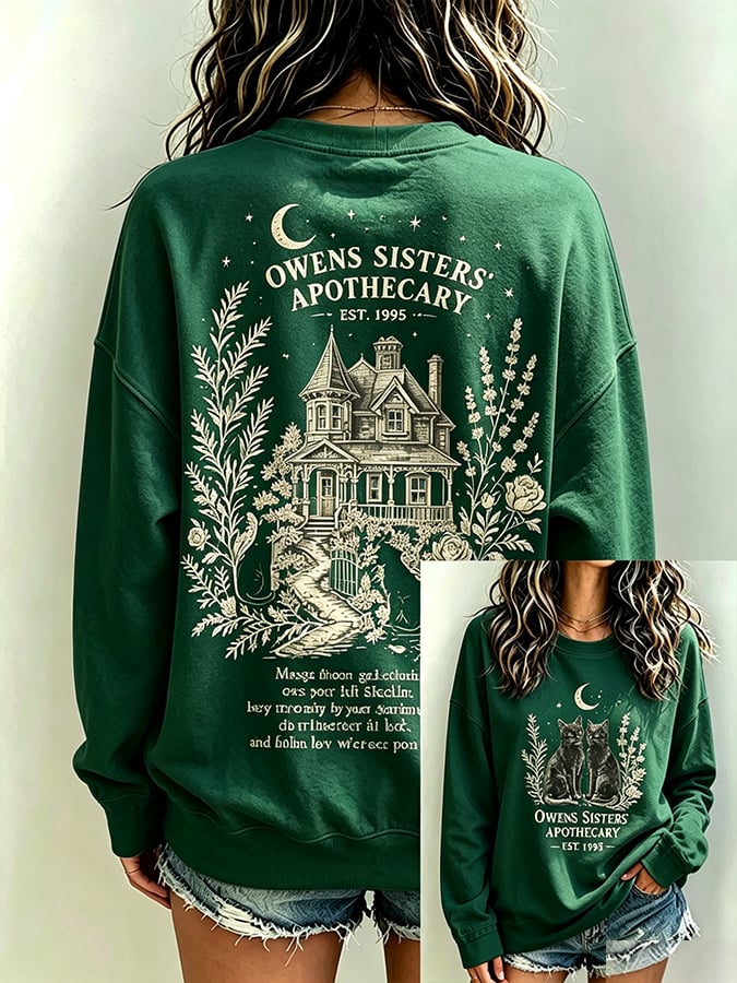 Women's Always Throw Spilled Salt Over Your Left Shoulder Print Casual Sweatshirt