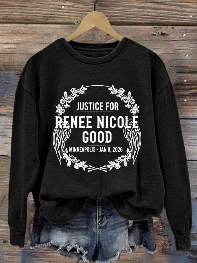 Women's Justice For Her Print Casual Sweatshirt