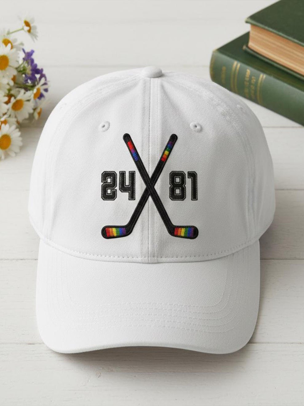 Unisex Retro Hockey Fan Gift Printed Hat