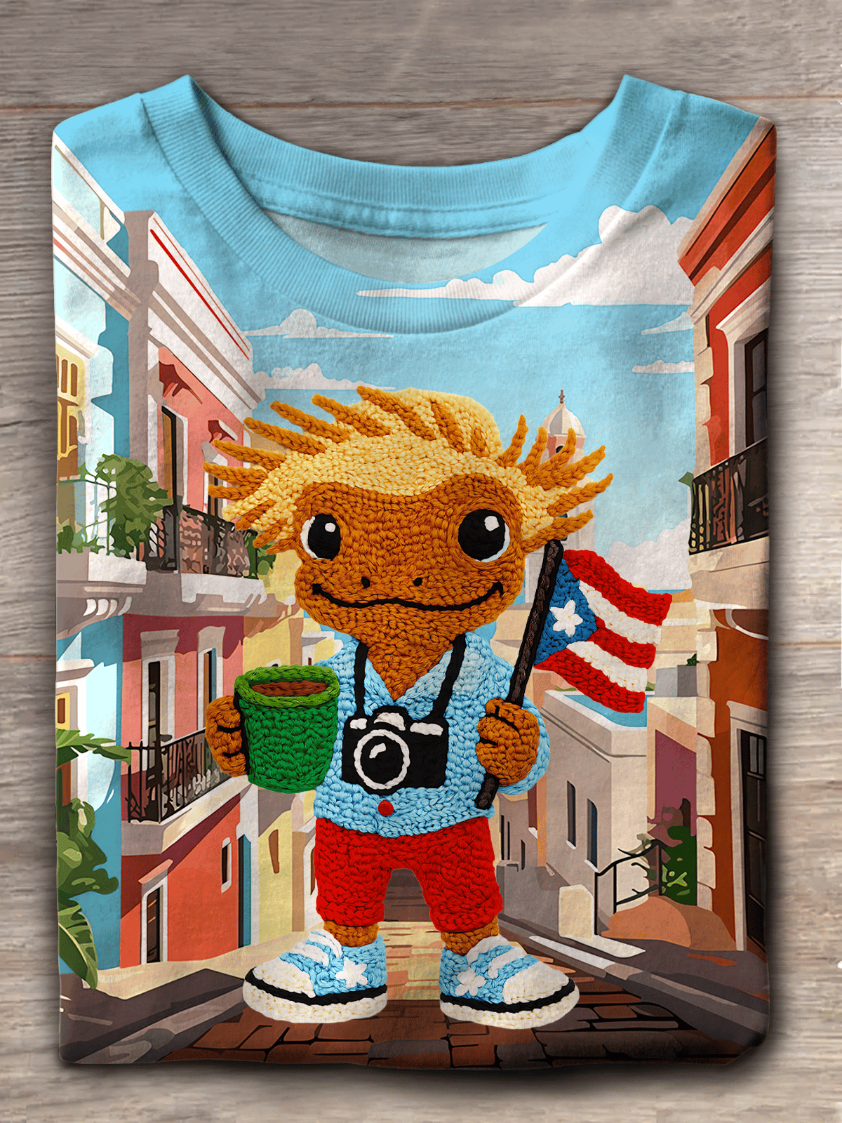 Puerto Rico Coquito and Three Kings Printed T-shirts
