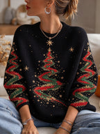 🔥🔥2nd 50% Off 🔥🔥Women's Casual Print Knit Top