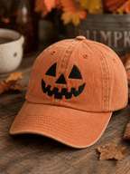 Unisex Halloween Scary Pumpkin Face Printed Hat