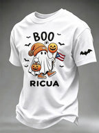 Men's Halloween in Puerto Rico Print Short-Sleeve T-Shirt