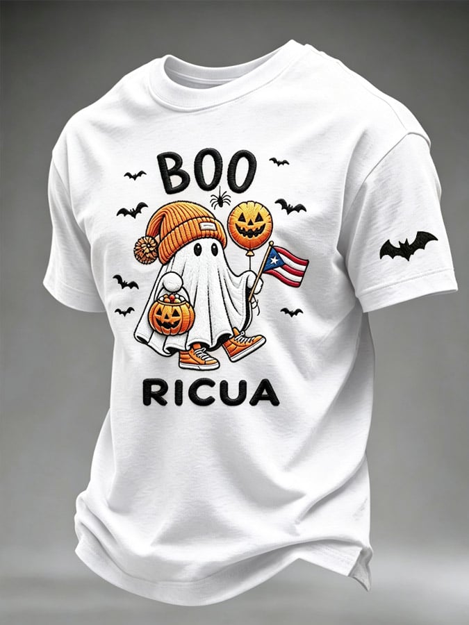 Men's Halloween in Puerto Rico Print Short-Sleeve T-Shirt