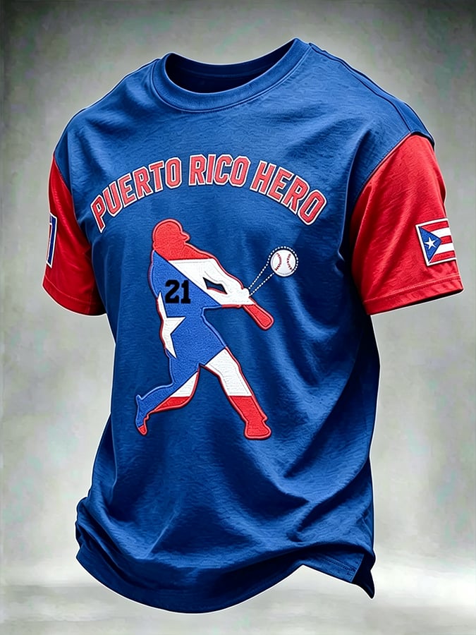 Men's Roberto Clemente Day Print Short-Sleeve T-Shirt