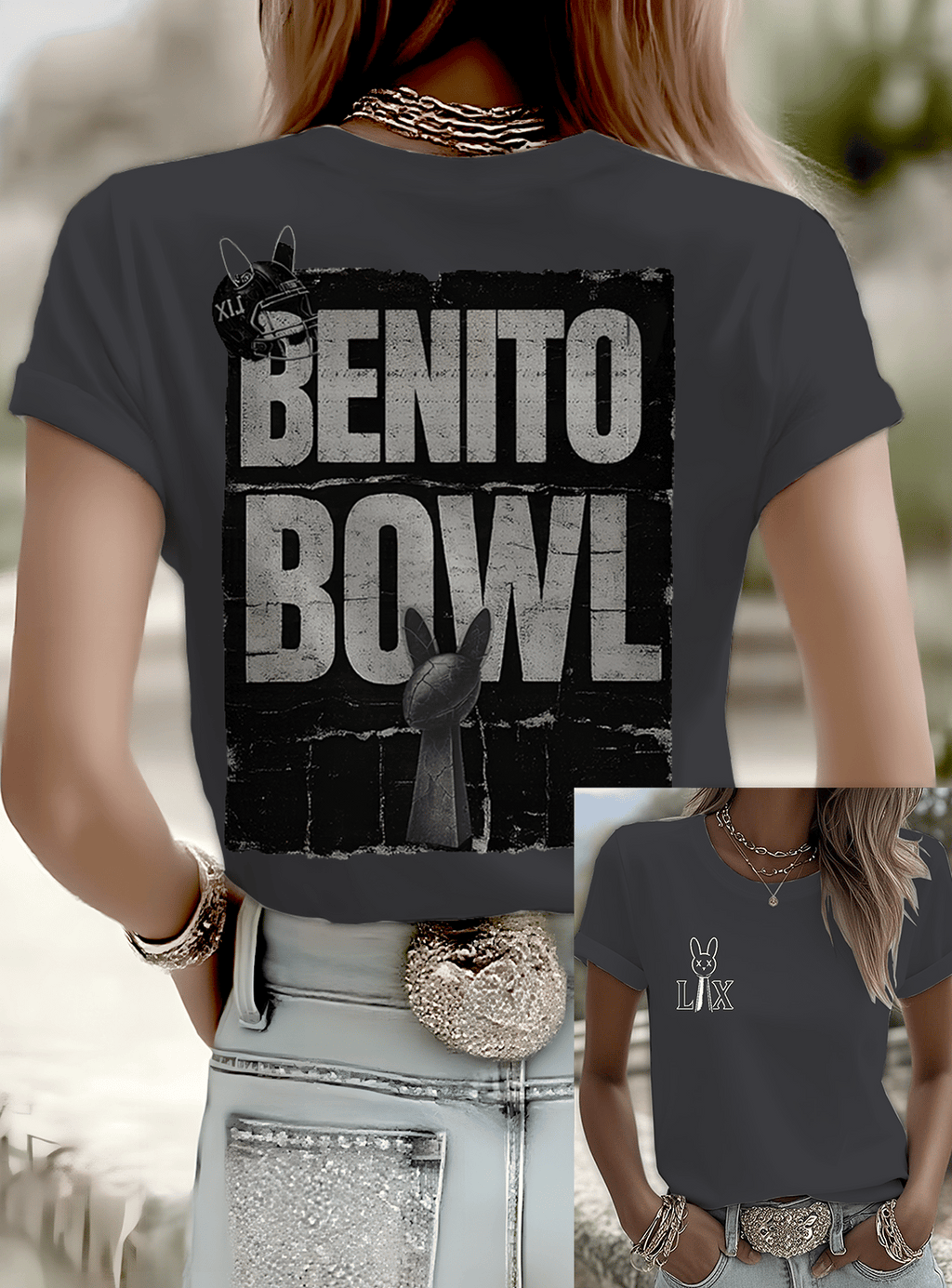 Puerto Rico Singer Benito Bowl Printed T-shirts