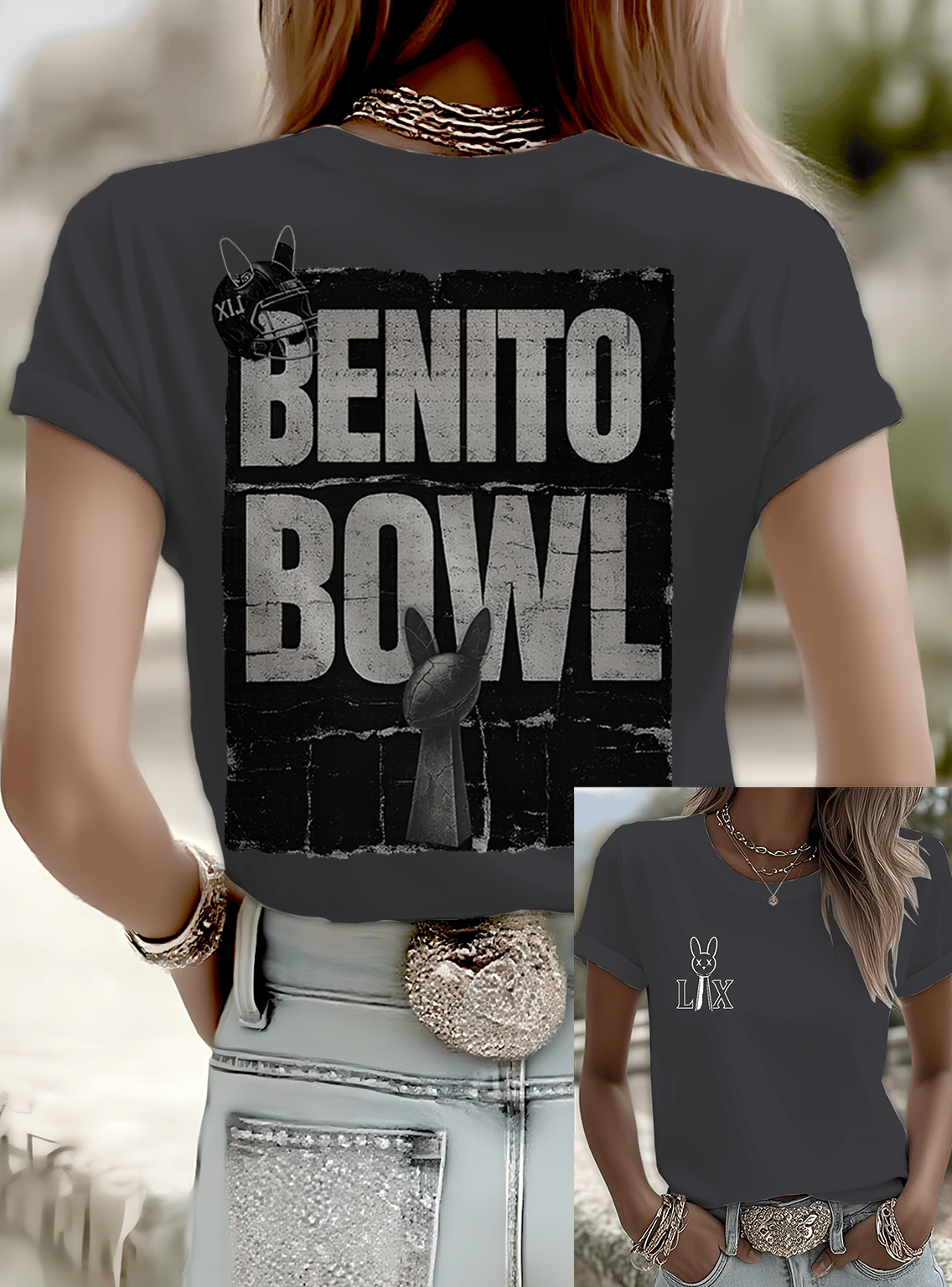 Puerto Rico Singer Benito Bowl Printed T-shirts