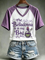 Women's The Belladonna Is In My Bag Print Casual T-shirt