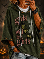 Women's Halloween Witch Printed Hoodie