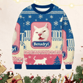 Funny Cat Christmas Art Printed Sweatshirt