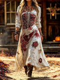 Women's Casual Halloween Print Dress