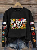 Women's Baseball Print Sweatshirt