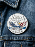 Unisex 9/11 25th Anniversary We Will Never Forget Brooch