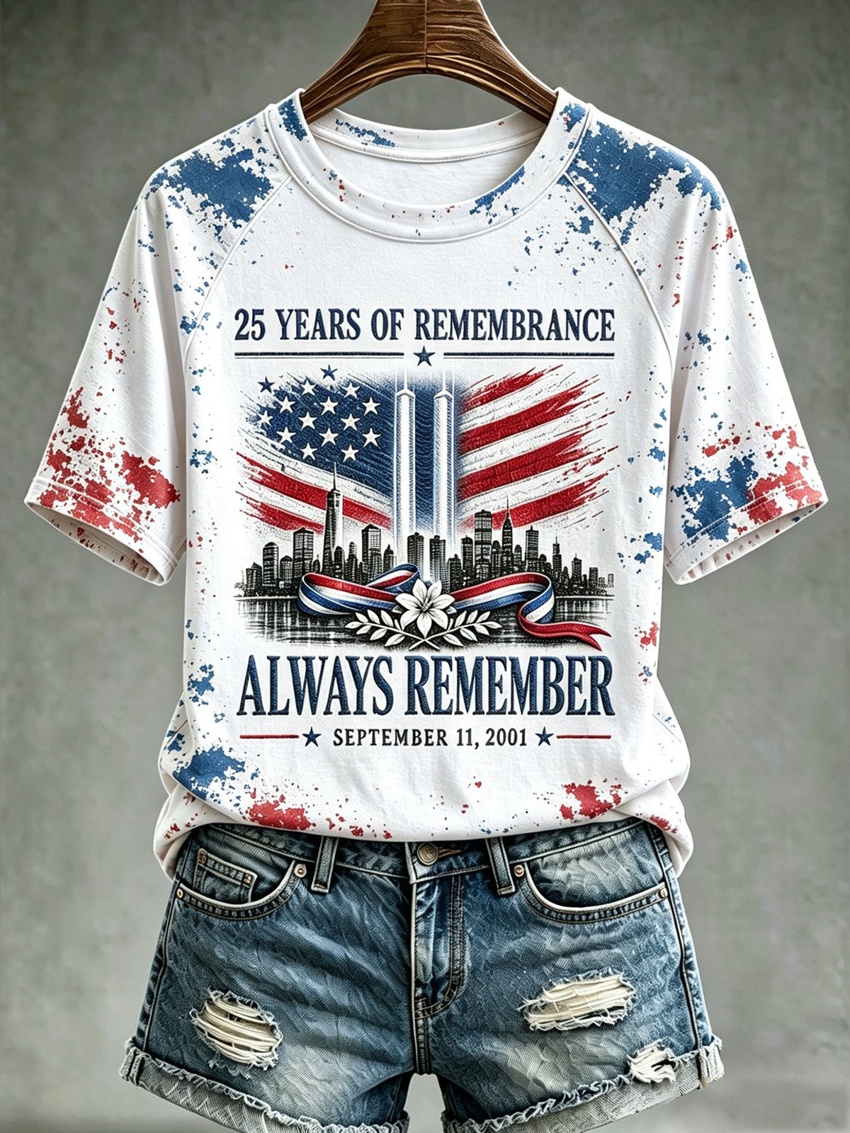 Women's 9/11 Memorial Graphic Top
