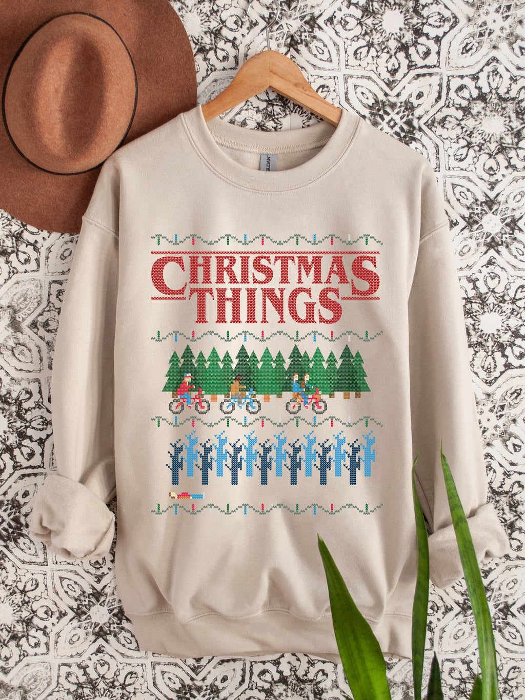 Christmas Things Printed Sweatshirt