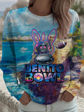 Puerto Rican Singer Printed Sweatshirt