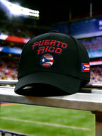 Puerto Rican Baseball Print Cap