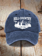 Unisex Texas Print Washed Cotton Hat