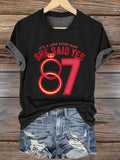 Women's Love Story Crew Neck Print T-shirt
