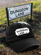 Retro Dungeon Lane Print Baseball Cap