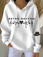 Retro Rhythm Women's Music Lover Hoodie