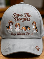 Unisex Save The Beagles They Waited For Us  Printed Art Printed Hat