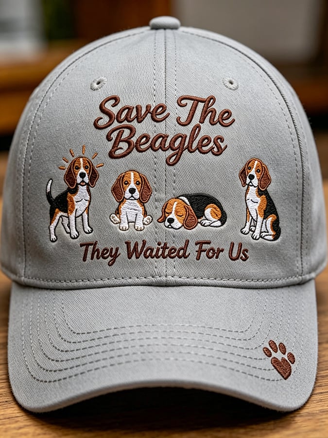 Unisex Save The Beagles They Waited For Us  Printed Art Printed Hat
