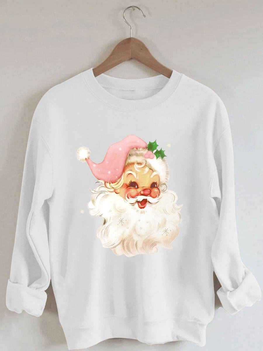 Christmas Santa Claus Print Sweatshirt