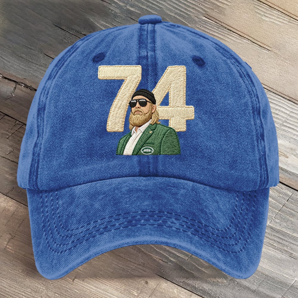 A True Jet 74 Football Art Printed Cap
