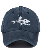 Unisex Shark 1975 Print Baseball Cap