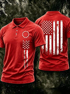 Men's USA 1776-2026 Freedom Printed Polo Shirt
