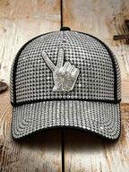 Unisex Retro Commemorative Baseball Cap: "King of Pop" Faux-Sequin Print Edition