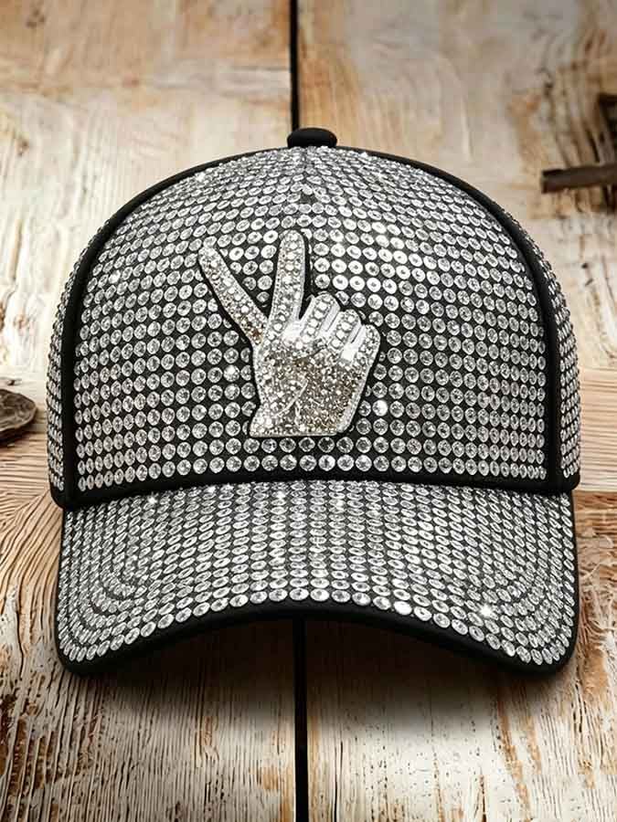 Unisex Retro Commemorative Baseball Cap: "King of Pop" Faux-Sequin Print Edition
