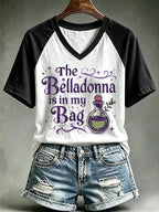 Women's The Belladonna Is In My Bag Print Casual T-shirt