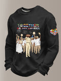 Men's「TOGETHER WE ARE AMERICA waffle-knit T-shirt