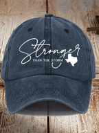Texas Stronger Than The Storm Printed Hat