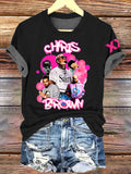 Chris Brown Women's Crew Neck T-Shirt