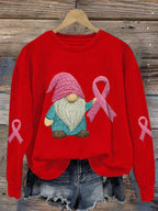 Women's Breast Cancer Awareness Print Comfort Sweatshirt