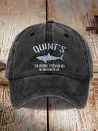 Shark Fishing Printed Baseball Cap