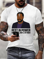 Men's Commemorate Printed Casual T-Shirt