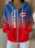 Women's Puerto Rico Benito Bowl Crew Neck Printed Sweatshirt