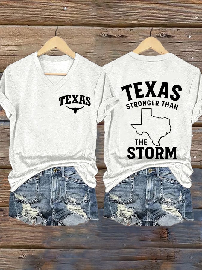 Women's Texas Stronger Than the Storm Print T-shirt