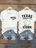 Women's Texas Stronger Than the Storm Print T-shirt