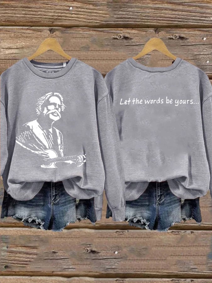 Women's Casual Printed Long-Sleeve Sweatshirt