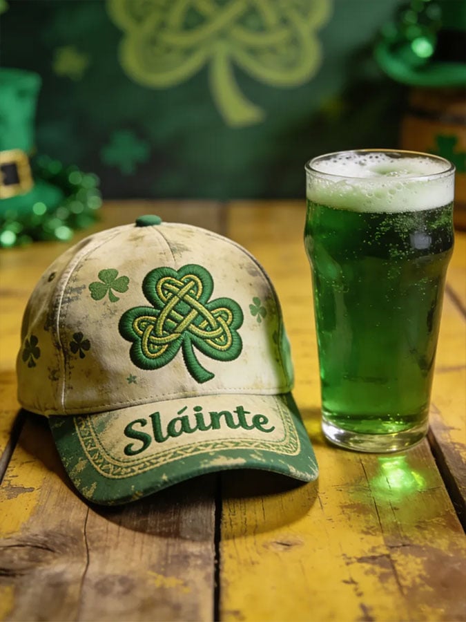 St. Patrick'S Day Casual Printed Baseball Cap