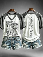 Women's Midnight Margaritas Print Casual T-shirt
