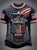Men'S 9.11 Never Forget Printed T-Shirt