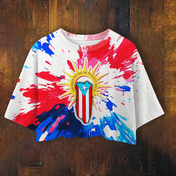 Puerto Rican PNG Color Print Women's Umbilized T-shirt