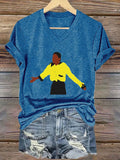 Women's  Forever in our heart Printed Casual T-Shirt