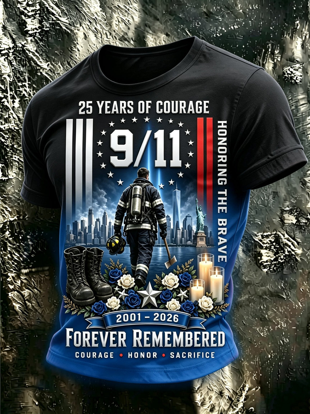 Men's 9/11 Memorial Graphic Top